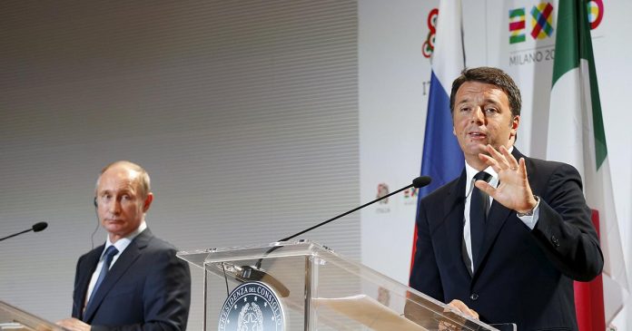 Renzi Putin Expo