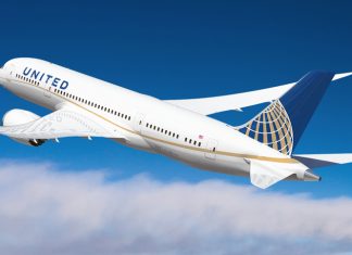 Il B787 Dreamliner di United