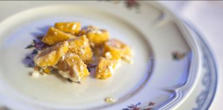 Gnocchi di zucca, piatto tipico friulano. Foto: Luciano Gaudenzio