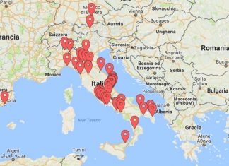 Le città di partenza delle tratte in cui è operativa Trivabus, una rete in continua espansione