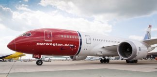 Norwegian, il Boeing 787–8 Dreamliner