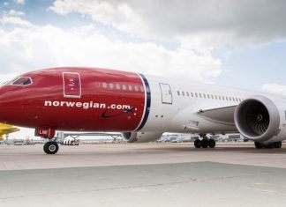 Norwegian, il Boeing 787–8 Dreamliner