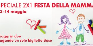 Trenitalia, promozione 2x1 in occasione della festa della mamma