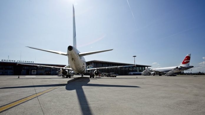 Aeroporto Ancona Falconara. Foto Facebook