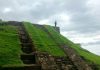 La piramide Maya del parco archeologico del Cihuatàn in El Salvador